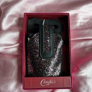 Candie's Black and Pink Glitter Phone Case